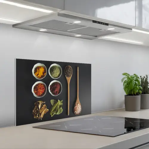 Kruiden Mozaïek keuken achterwand spatscherm klein -3d_schuin