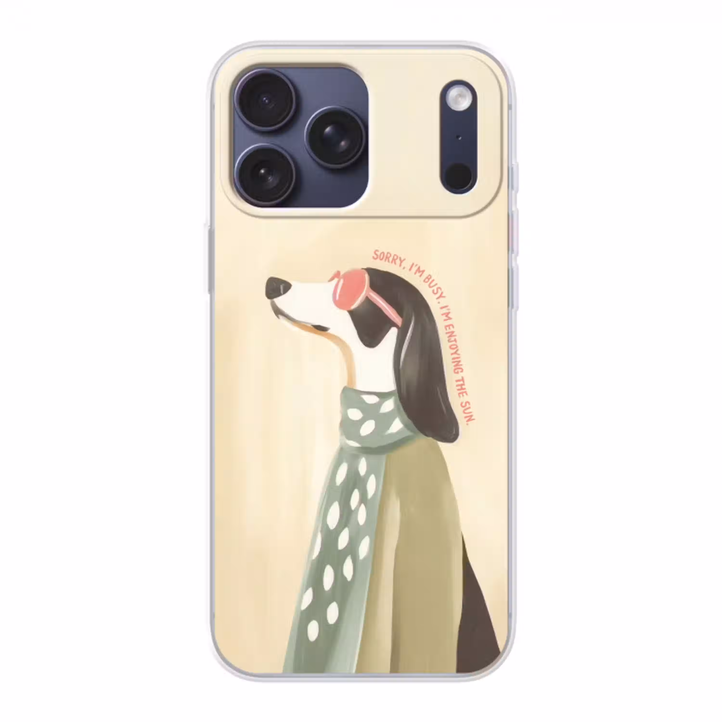 Quote - Hond - Zonnebril Telefoonhoesje iPhone 17 Pro Max klein -3d