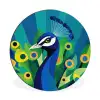 Pauw - Cirkels - Blauw Wandcirkel aluminium klein -3d