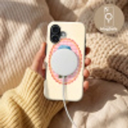 Bloemen - Blauw - Lijst - Bladeren Toughcase MagSafe Apple iPhone 17 klein -USP_MagsafeV