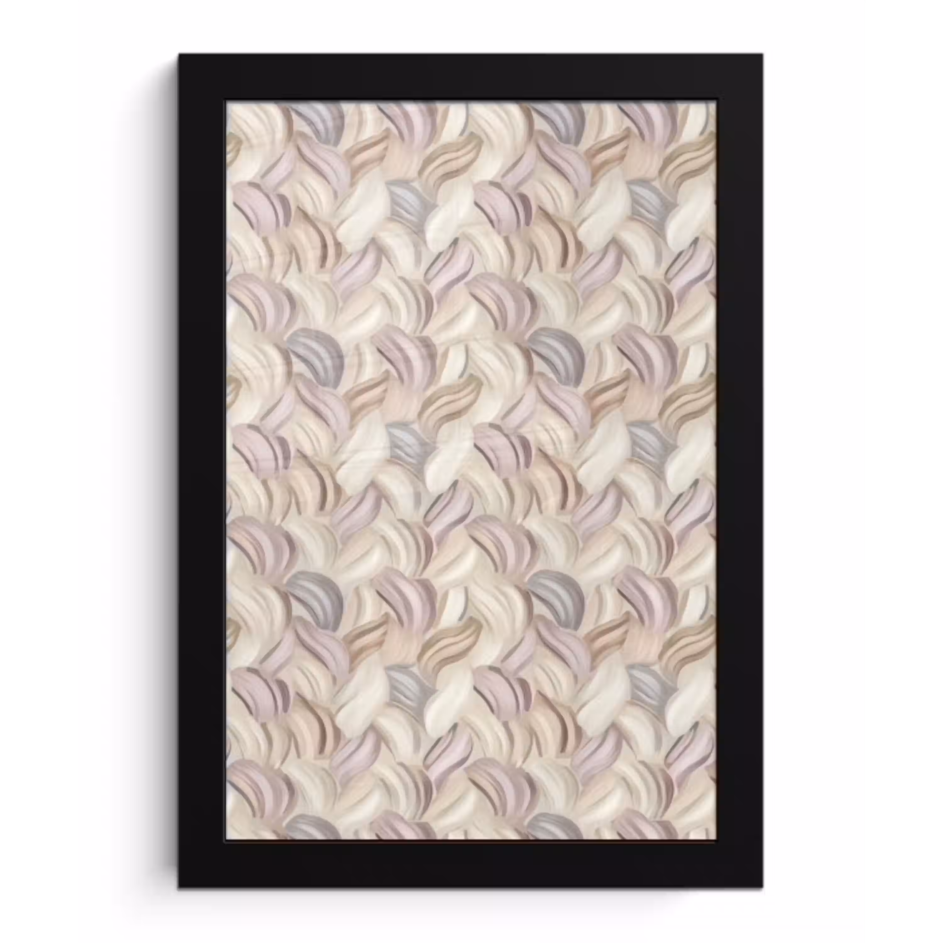 Abstract - Golvend - Pastel fotolijst zwart zonder passe partout klein 224 -3d