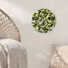 Groen - Geel - Camouflage - Patroon Wandcirkel plexiglas klein 852 -sfeer5