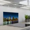 Stadslichten - Avond - Skyline - Brug keuken achterwand spatscherm klein -3d_schuin