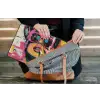 Portret - Vrouw - Abstract - Zonnebril laptophoes neopreen klein -tas