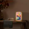 Bloemexplosie - Veelkleurig - Bewegend Light Box met kabel (Tafellamp) klein -sfeer4