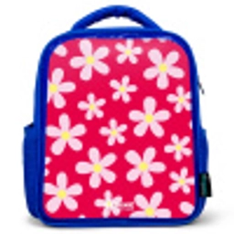 Madeliefjesmania hotpink Kinderrugzak - Blauw middel -3d