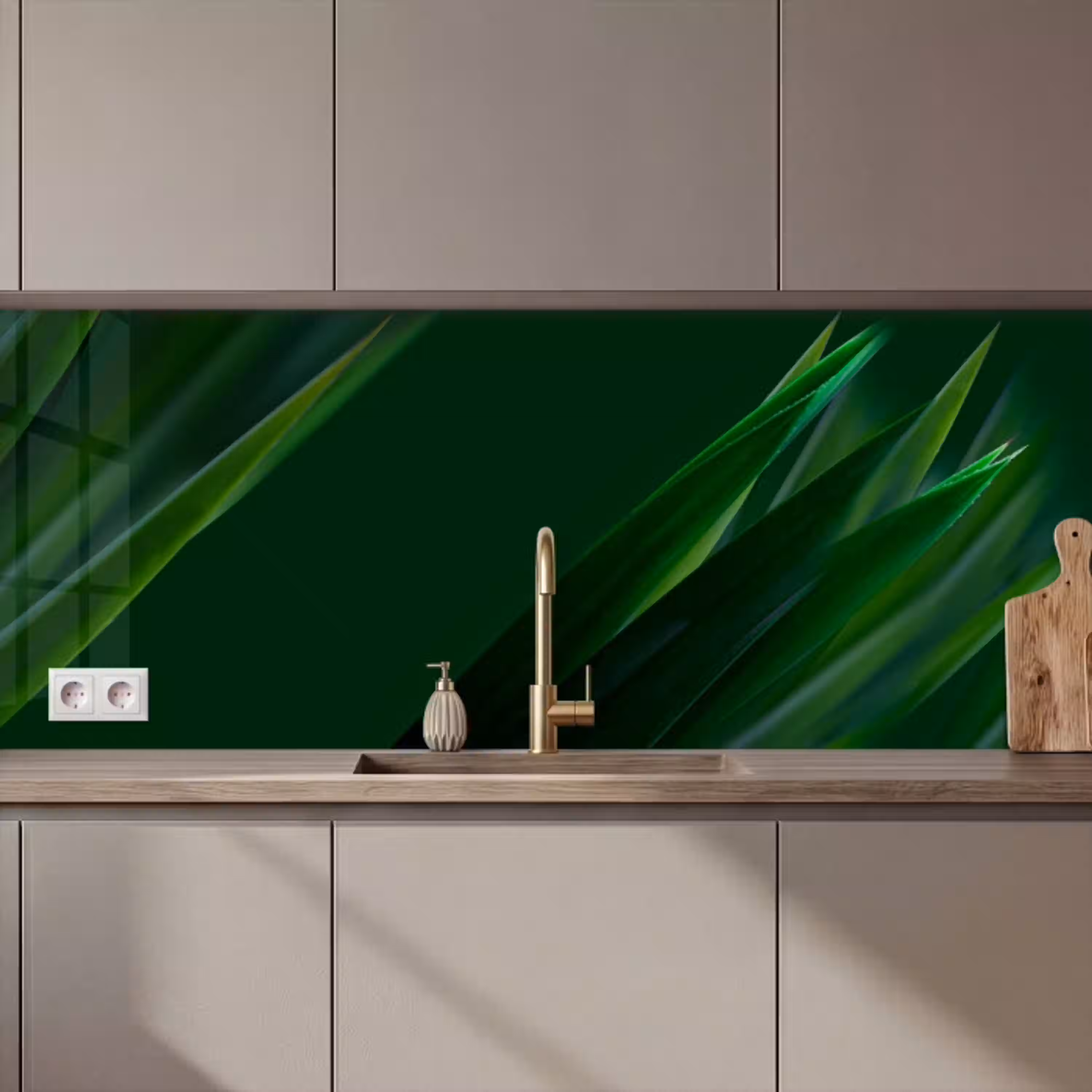 Natuur - Gras - Donkergroen keuken achterwand 2 middel zz_3dshopping