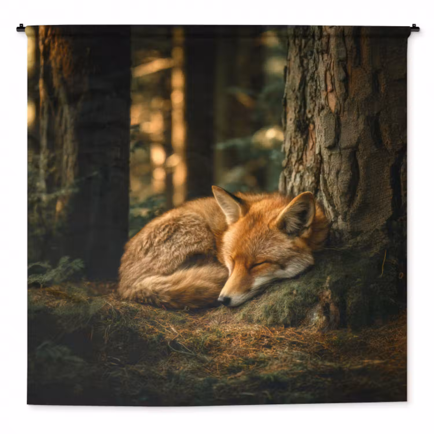 Wandteppich - Fuchs - Wald - Schlaf