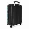 Palm bladeren patroon licht blauw NBS - Handbagage koffer - Kinderen Unisex middel -achterkant