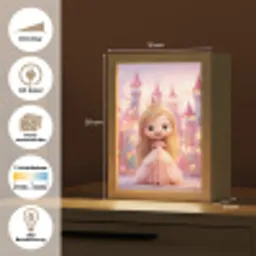 Prinses - Roze - Kasteel Light Box met kabel (Kinderlampje) klein -USP_websiteoverzichtDE