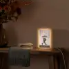 Regen - Graffiti - Man - Banksy Style Light Box met kabel (Tafellamp) klein -sfeer4