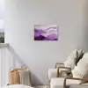 Abstract - Heuvels - Landschap - Paars Tuinposter op houten frame 2 cm dik klein -sfeer1