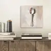 Lepel - Verf - Zilver aluminium wit klein -sfeer1