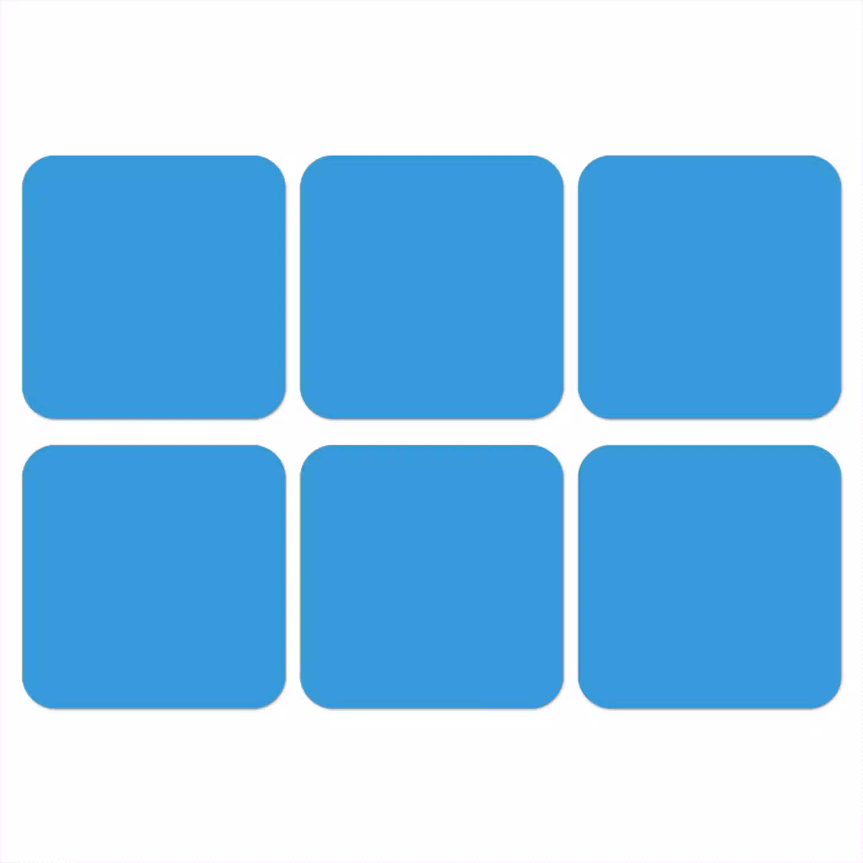 Cerulean - Breeze - Blauw onderzetter kurk middel 366 -3d