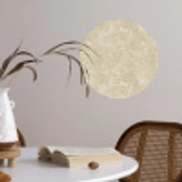 Lichtbeige - Marmer - Diffusie adering Wandcirkel behangsticker klein 186 -sfeer3