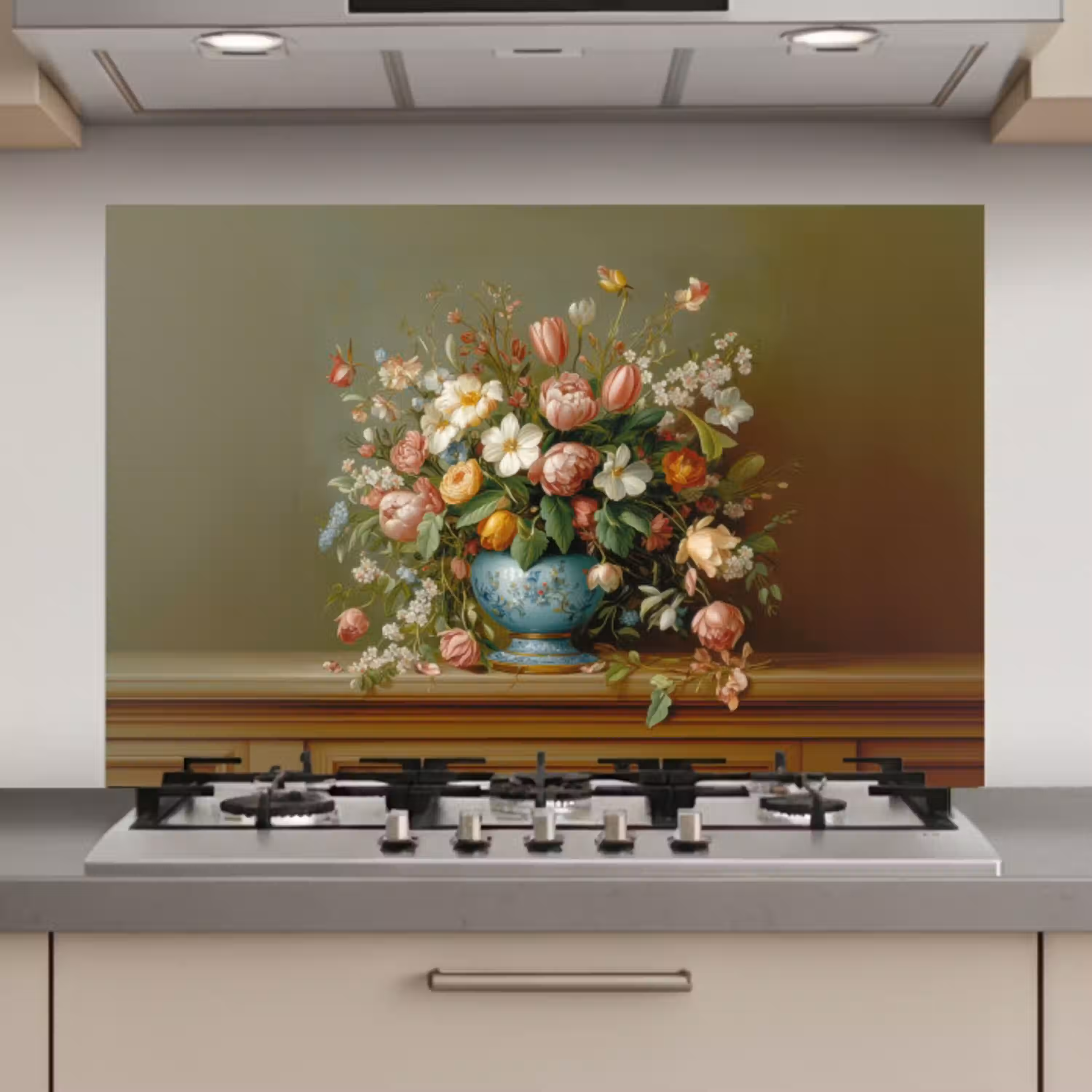 Vaas - Pastel - Kleuren - Bloemen keuken achterwand spatscherm klein -3d_website
