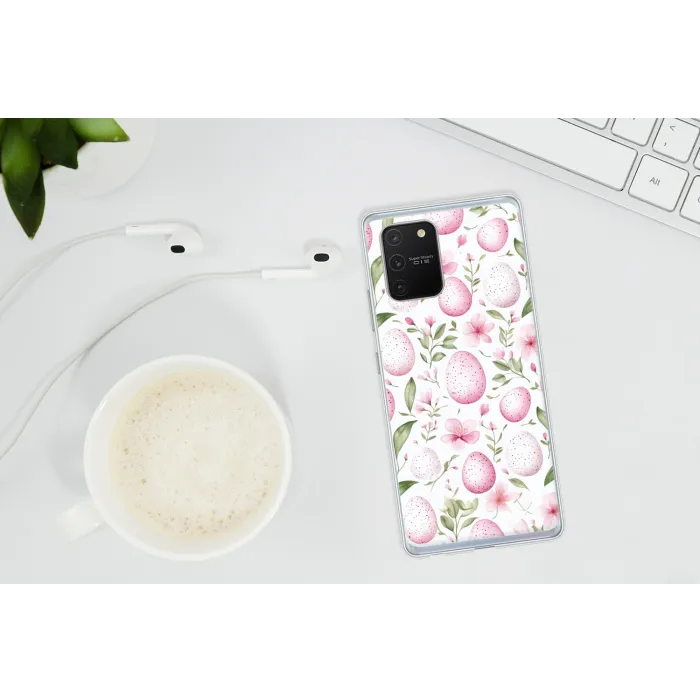 Patroon - Eieren - Roze - Pasen Telefoonhoesje Samsung Galaxy S10 Lite klein -oordopS10Lite