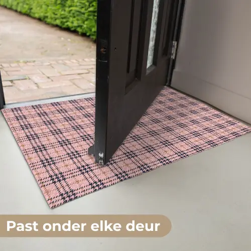 Plaid - Patroon - Schotse - Roze Deurmat klein 898 -USP_NL