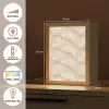 Kristalstructuur - Bruin - Marmer Light Box met kabel (Tafellamp) klein 925 -USP_FR