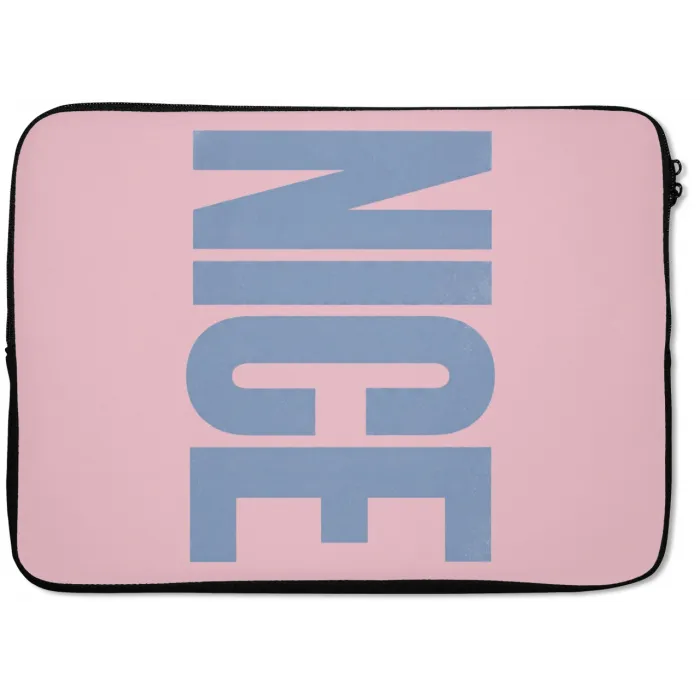Nice - Paars - Roze laptophoes neopreen klein -zkaufland3dotto