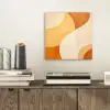 Abstract - Patroon - Modern - Beige - Oranje aluminium wit klein -sfeer1
