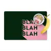 Donkergroen - Tekst - Schaduw - Grafisch Placemat vinyl groot -zzzproduct_Kitchenyeah-website