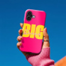 Dream big - Roze - Geel - Minimalistisch Toughcase MagSafe Apple iPhone 17 klein -Sfeer1V