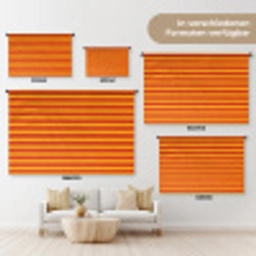 Strepen - Patroon - Oranje Wandkleed katoen klein 269 -tsfeer8_DE