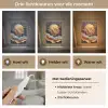 Kunst - Goud - Modern - Abstract Light Box met kabel (Tafellamp) klein -USP_lichtkleurNL