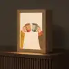 Illustratie - Mokken - Proosten - Bruin Light Box met kabel (Tafellamp) klein -z3d_website