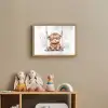 Schotse hooglander - Dier - Kinderen Light Box met batterij (Wandlamp kind) middel -sfeer2_kind