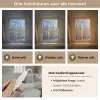 Skyline - Wolkenkrabbers - Water - Blauw Light Box met kabel (Tafellamp) klein -USP_lichtkleurNL