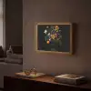 Zonnebloemen - Boeket - Kleurrijk Light Box met batterij (Wandlamp) middel -sfeer1