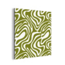 Lijnpatroon - Groen - Organisch aluminium wit klein 46 -3d