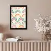 Regenboog - Pastel - Patroon fotolijst zwart zonder passe partout klein -sfeer5