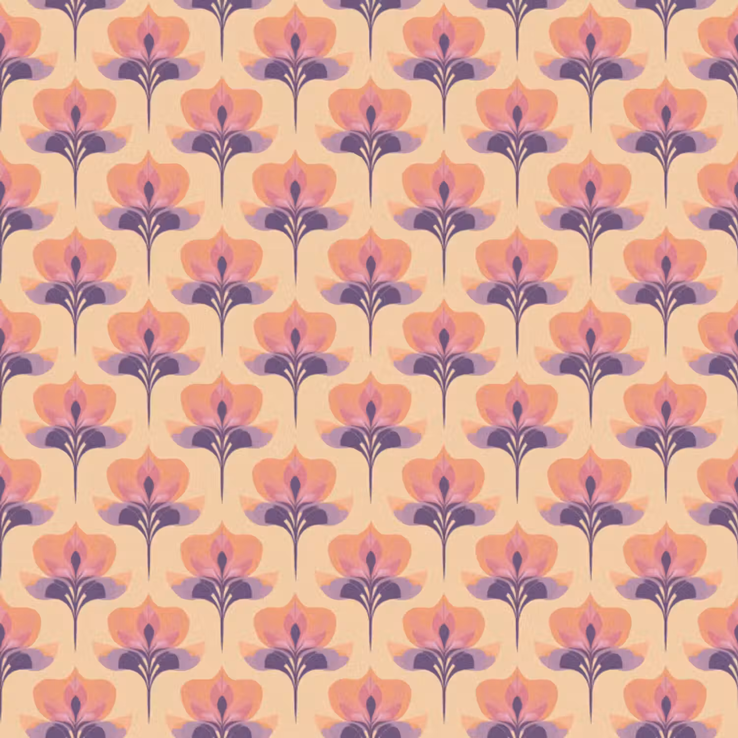 Behang - Botanisch - Patroon - Pastel