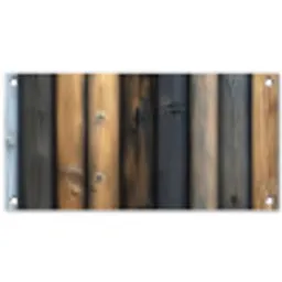 Hout - Planken - Gemengd tuinposter los doek klein -3d