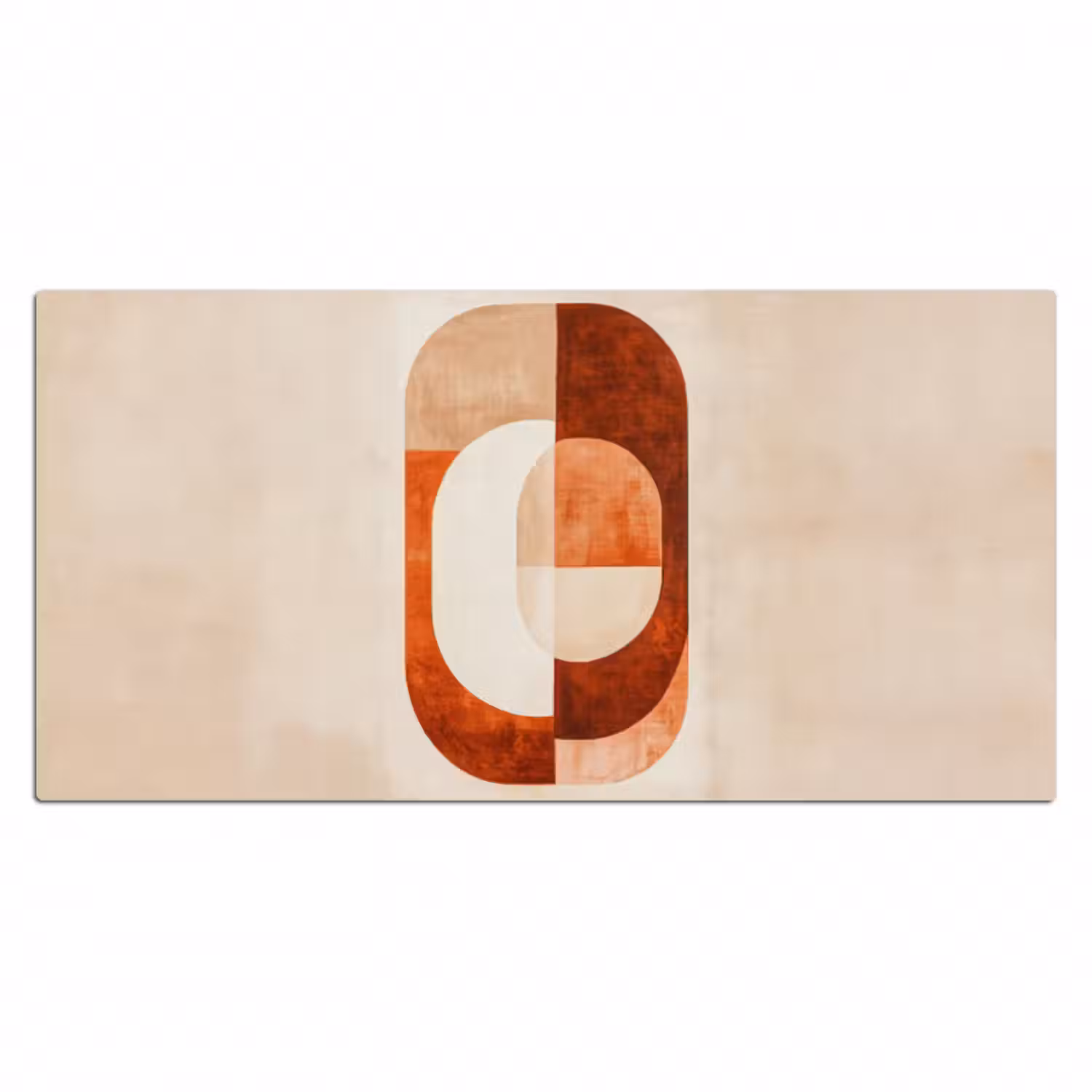 Schreibtischunterlage - Illustration - Abstrakt - Formen - Rot