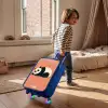 Panda - Slapen - Oranje Kinderkoffer - Blauw klein -sfeer1