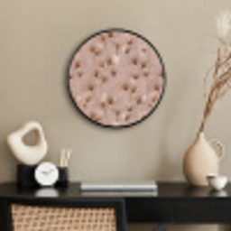 Ginkgo - Patroon - Roze Fotolijst rond zonder passe partout klein 856 -sfeer1