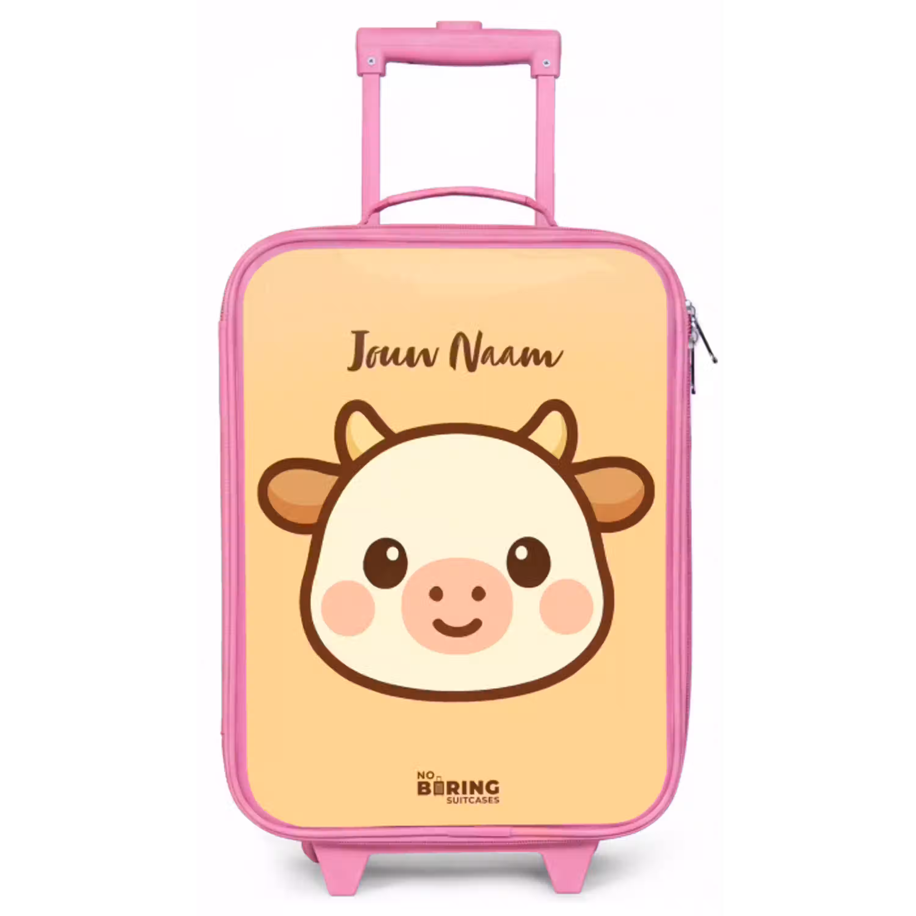 Kawai - Koe - Bruin Kinderkoffer - Roze klein -zz3dotto