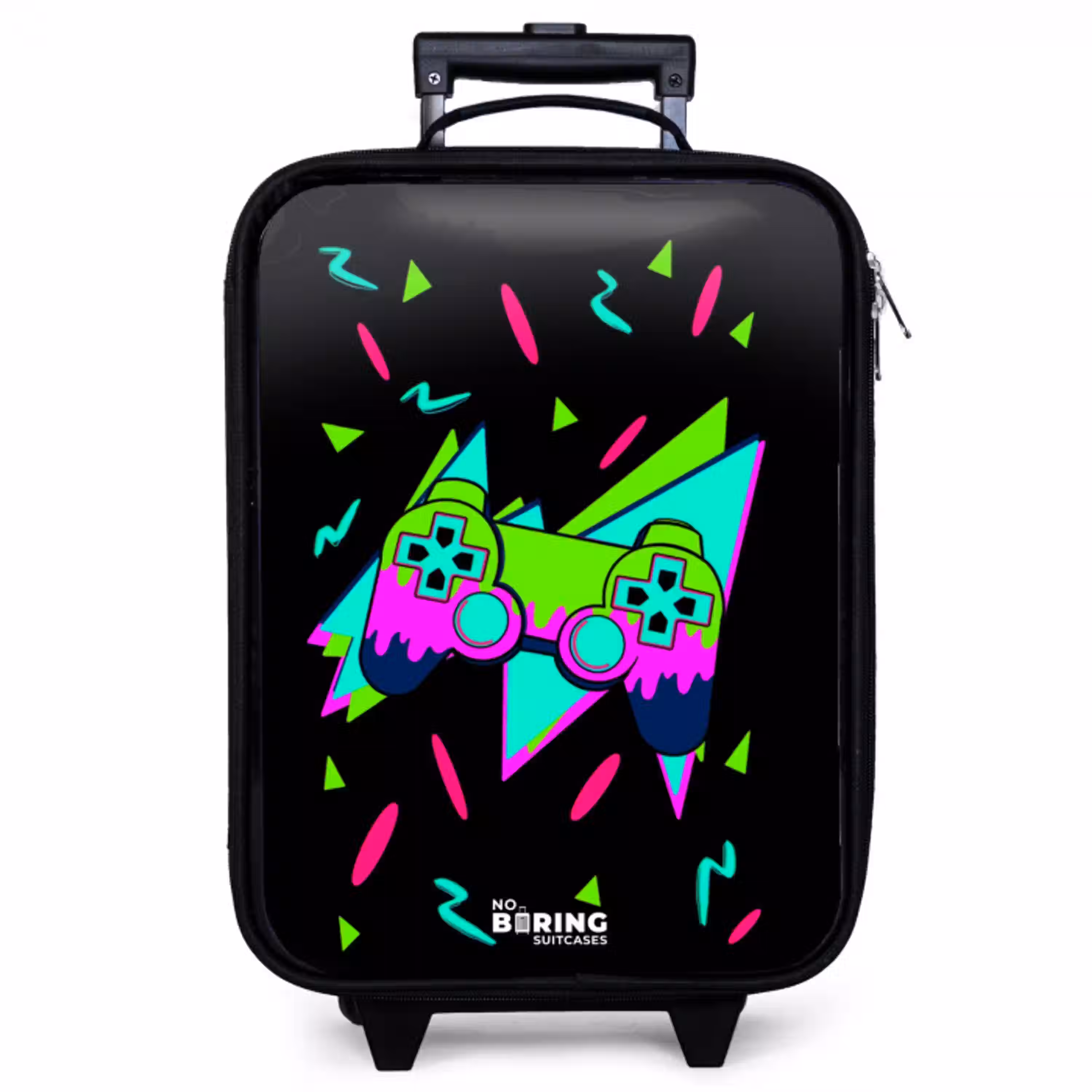 Neon controller op zwart Kinderkoffer - Zwart klein -zzz_website3d
