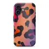 Panterprint - Roze - Paars - Oranje Toughcase MagSafe Apple iPhone 17 klein -3d