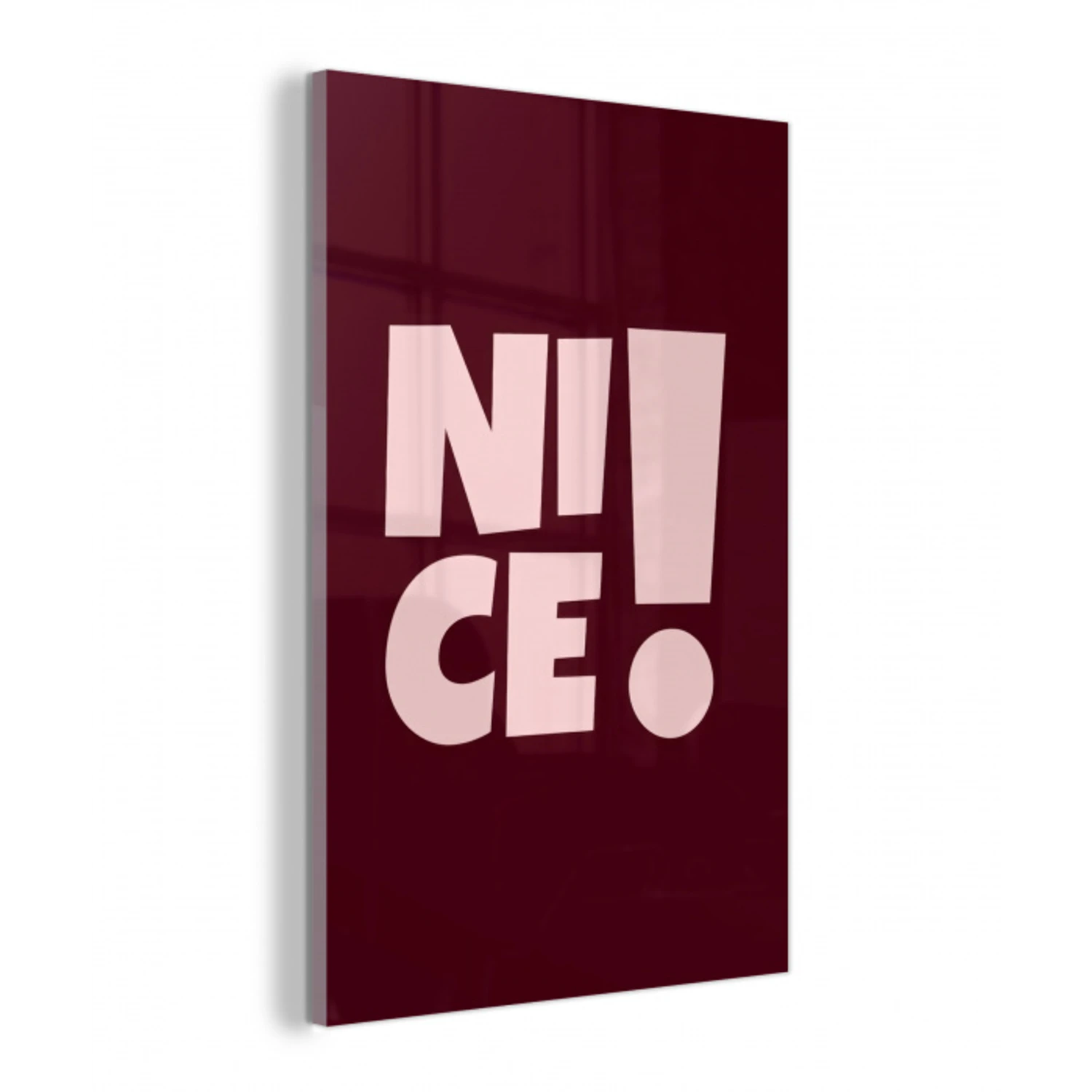 Nice - Uitroepteken - Rood plexiglas 5mm klein -z3d