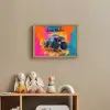 Monstertruck - Abstract - Verfspatten - Kleurrijk Light Box met batterij (Wandlamp kind) middel -sfeer2_kind