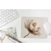 Bloem - Beige - Crème muismat rubber klein -witbureau