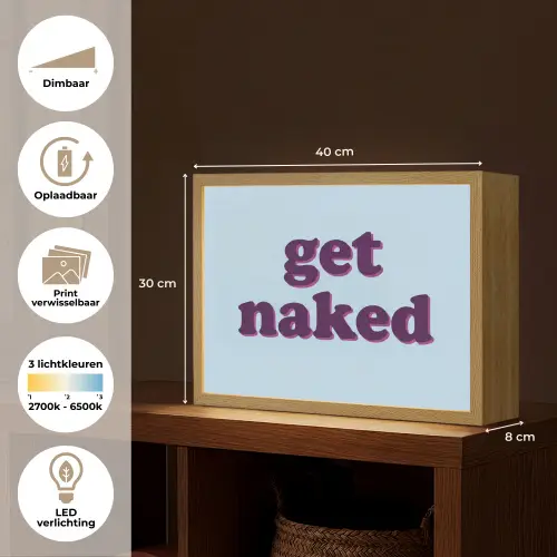 Speels - Boodschap - Blauw Light Box met batterij (Wandlamp) middel -USP_websiteoverzichtNL