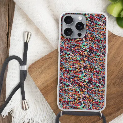 Spat - Abstract - Waterverf - Multi Hoesje iPhone 16 Pro Max met koord klein 804 -sfeer4