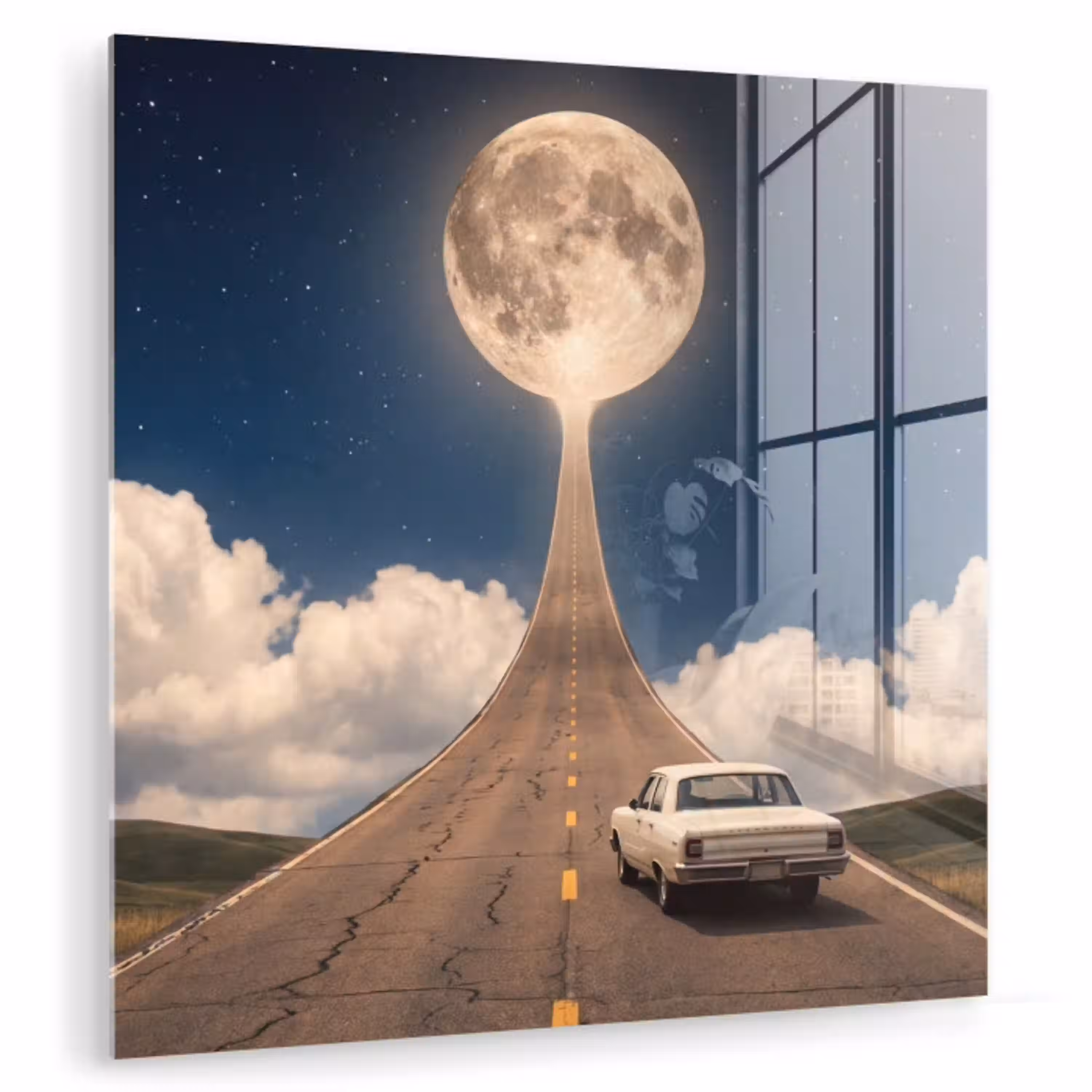 Weg - Maan - Nacht plexiglas 5mm klein -zzzproduct_nieuw
