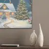 Kerst - Kerstboom - Winter - Huis - Sneeuw PET vilt klein -sfeer6_closeup